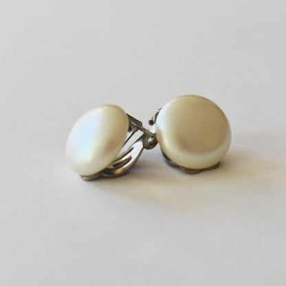 Vintage Pearl Clip Earrings