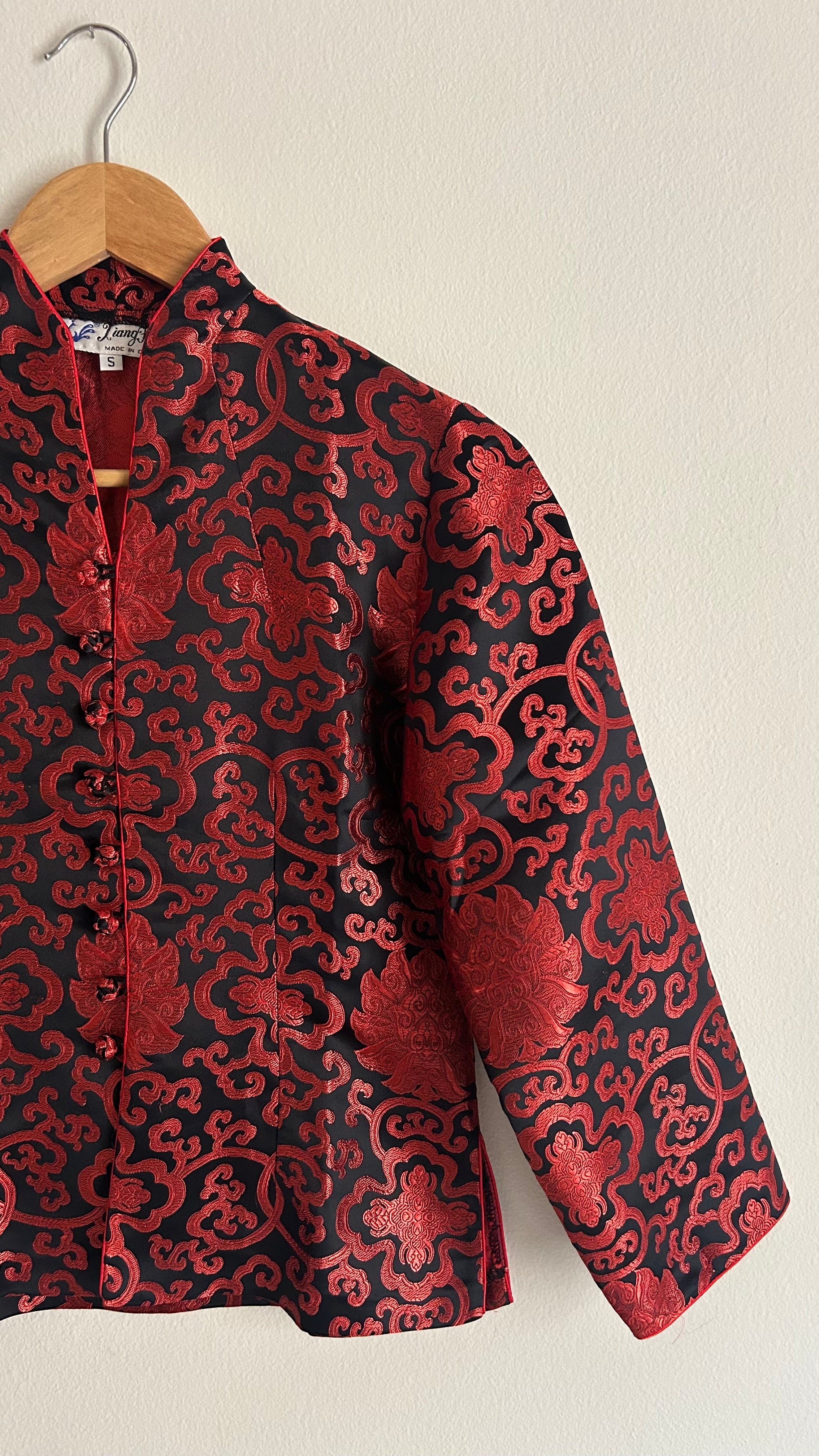 Vintage Chinoiserie Jacquard Blouse