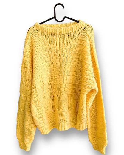 80’s Light Yellow Sweater