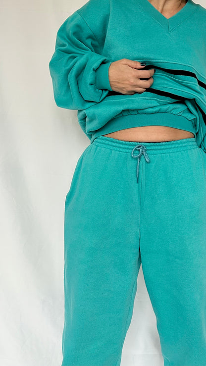 Set Vintage Ski Sweatshirt & Pants