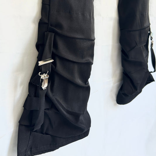 Y2K Black Adjustable Pants