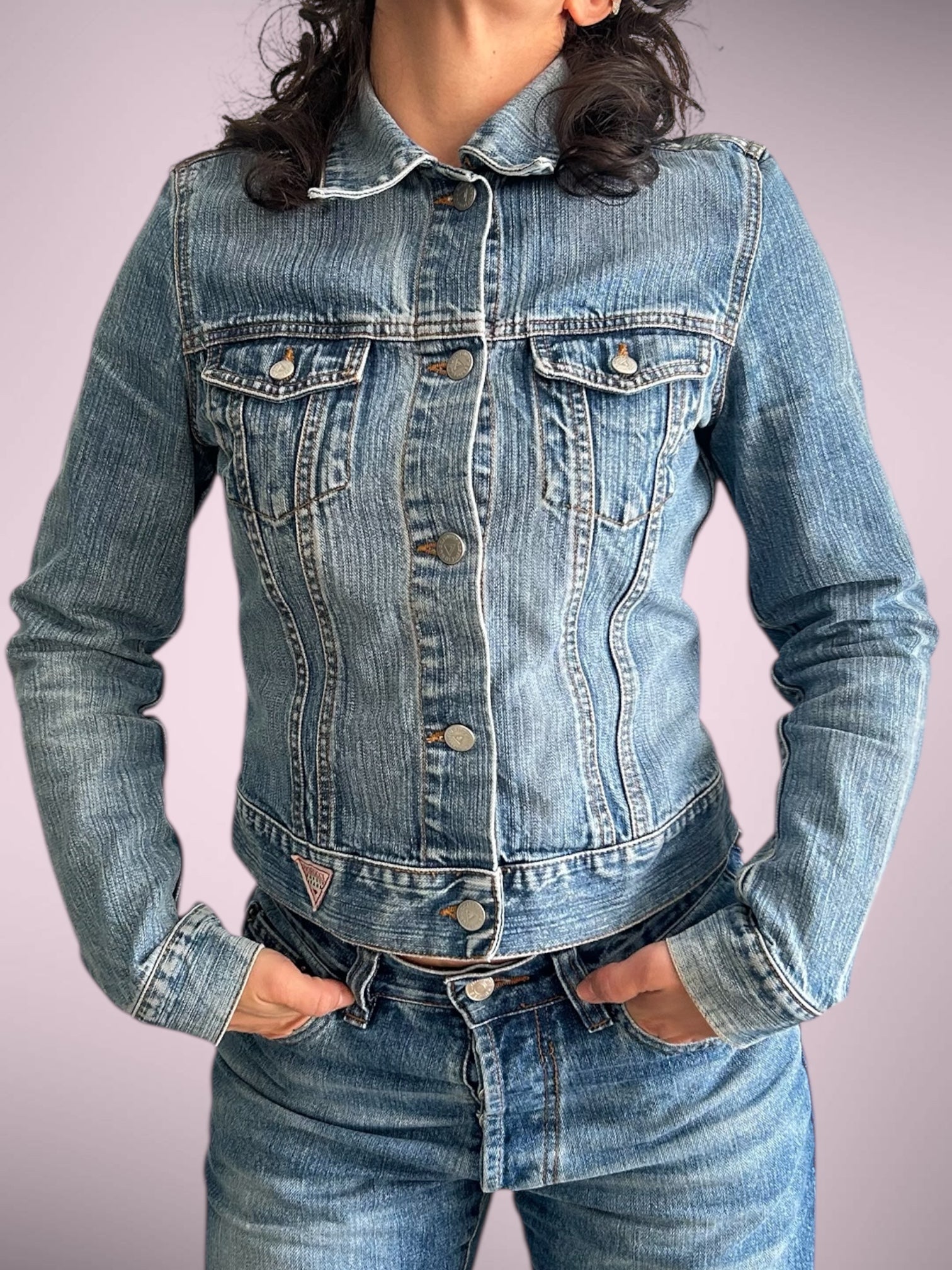 Vintage Fiorucci Cropped Denim Jacket