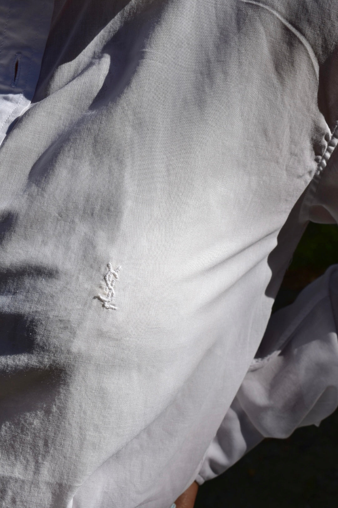 Yves Saint Laurent “Chemises” Vintage White Shirt in Pure Cotton – 80s French Elegance