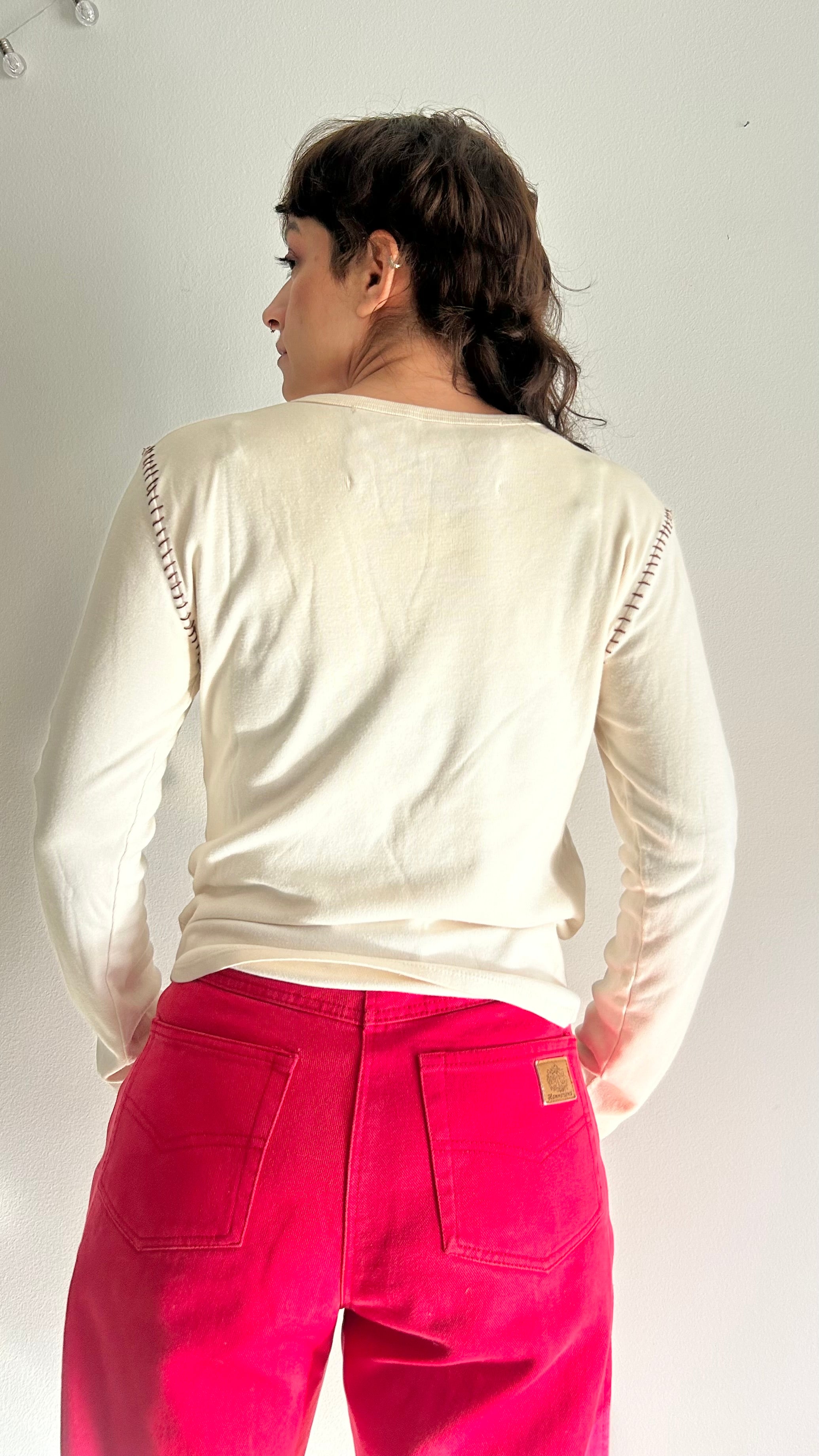 Vintage Y2K Paisley Patchwork Cotton Top