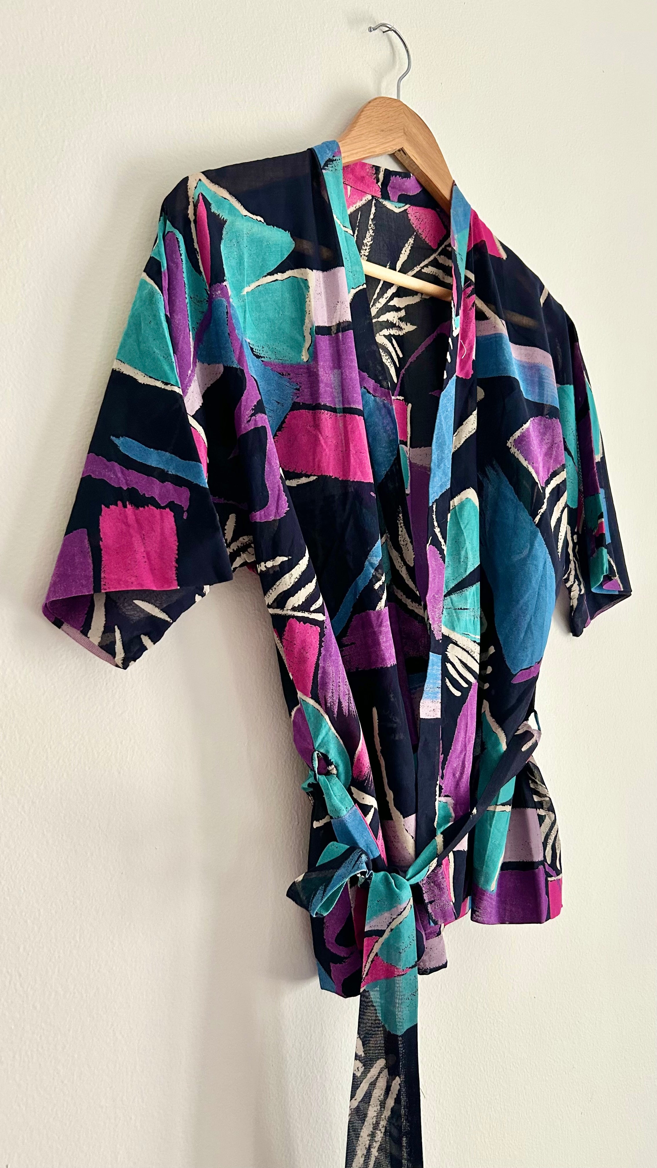 Vintage Handmade Kimono-Style Blouse | One Size