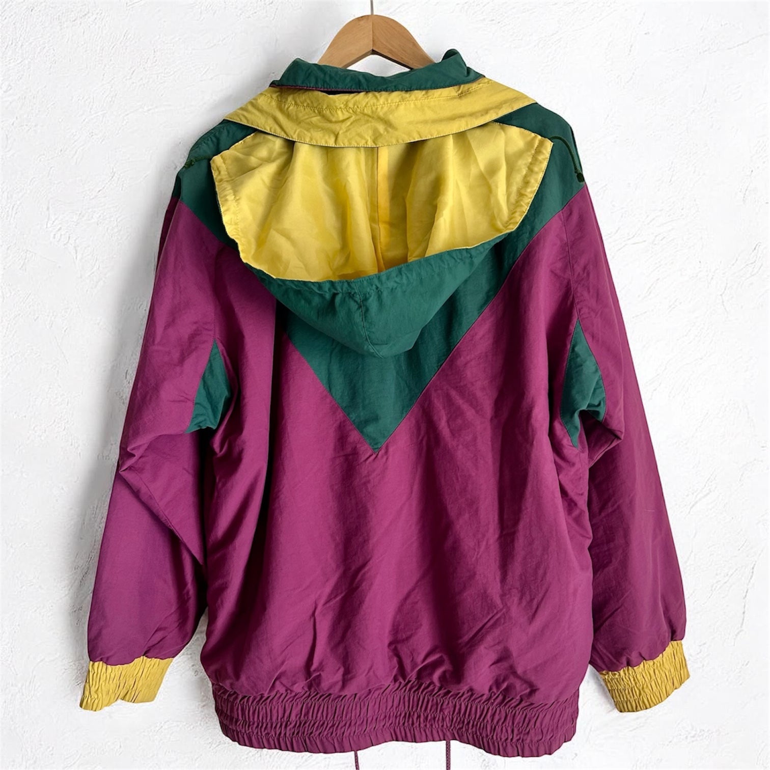Vintage 90s Color-Block Anorak – Aqua-Tex Outdoor Performance Jacket