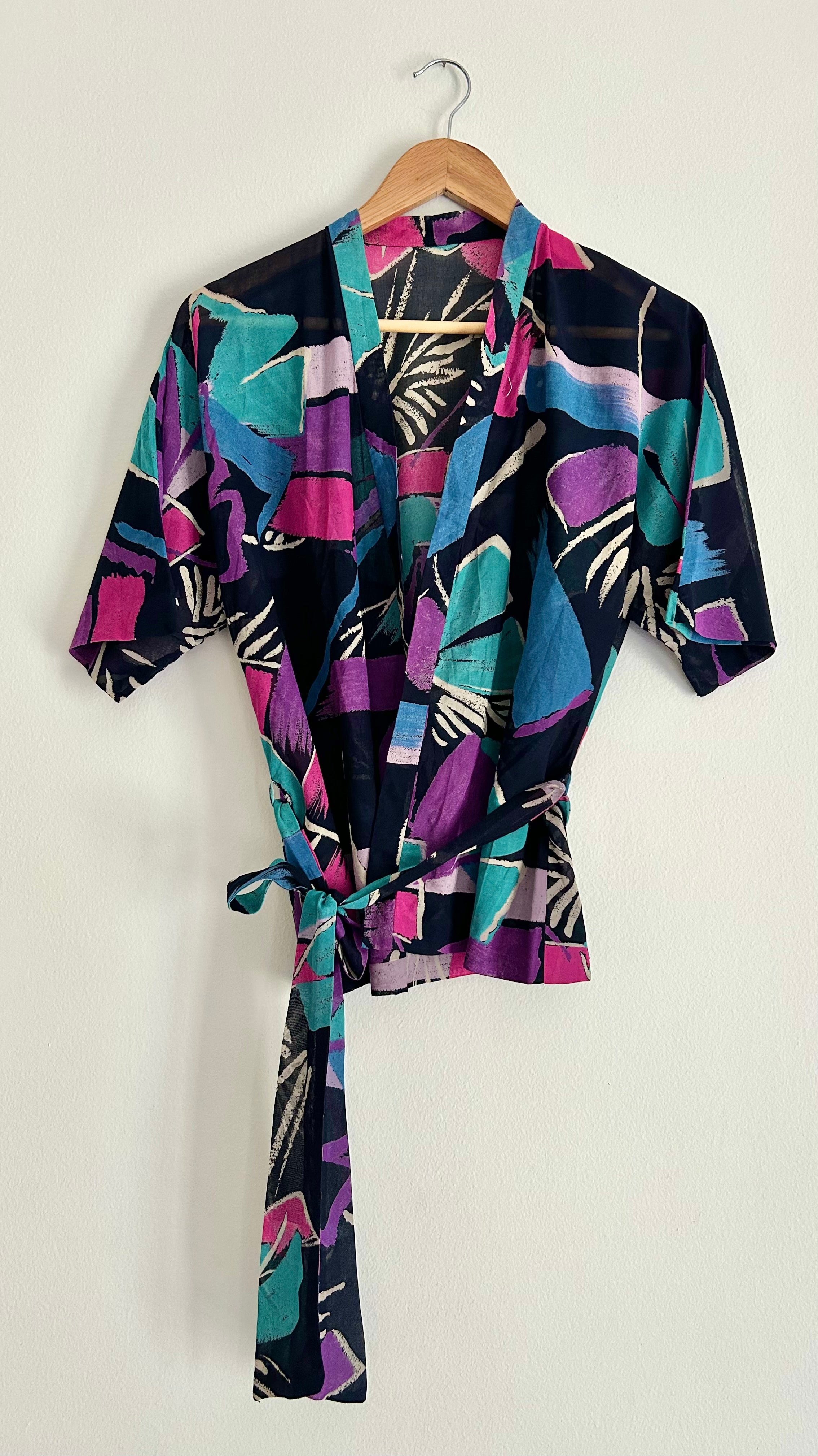 Vintage Handmade Kimono-Style Blouse | One Size