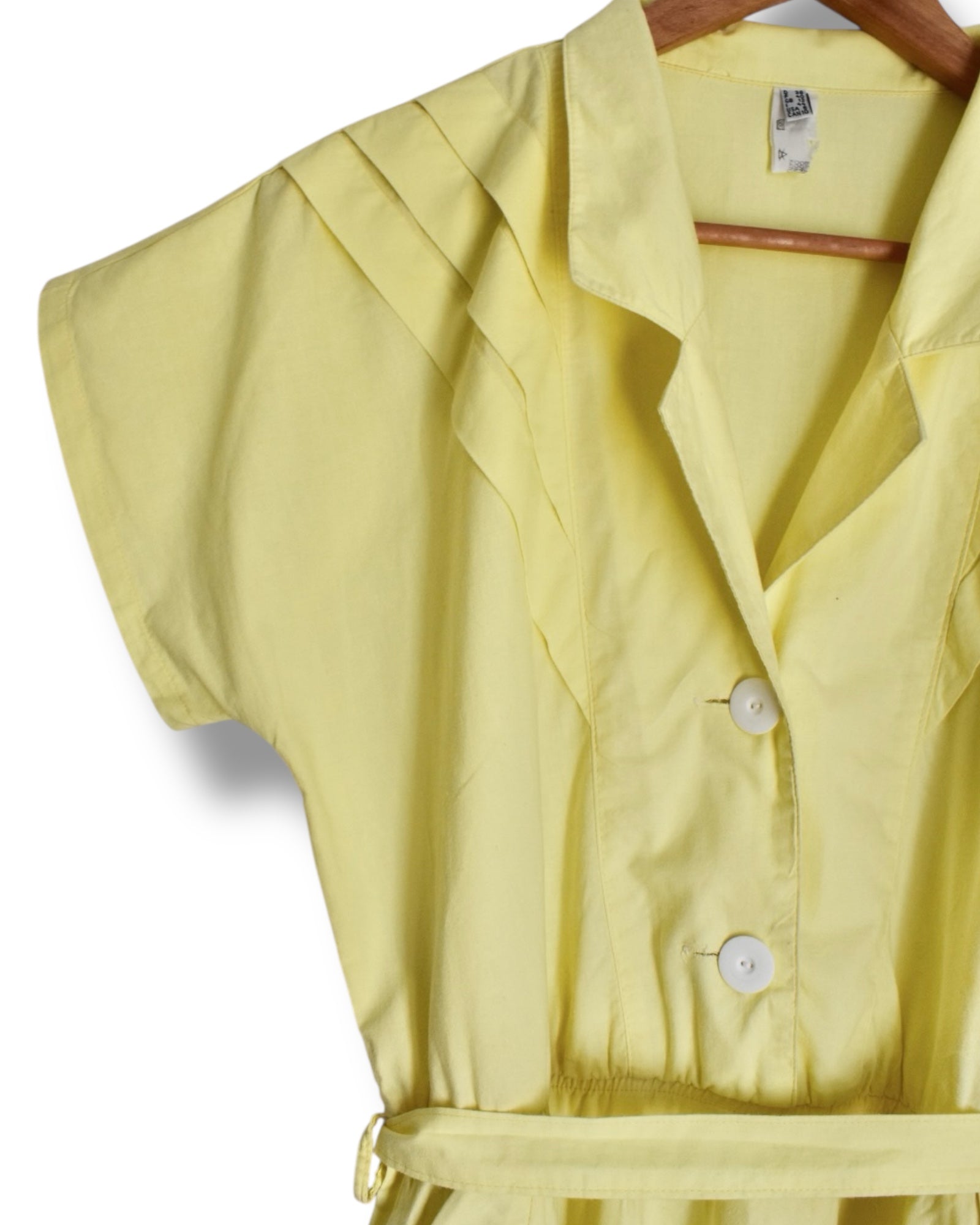 1980’s Yellow Midi Dress with Pockets