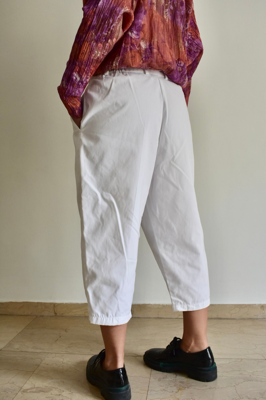 Vintage White Women’s Capri Pants