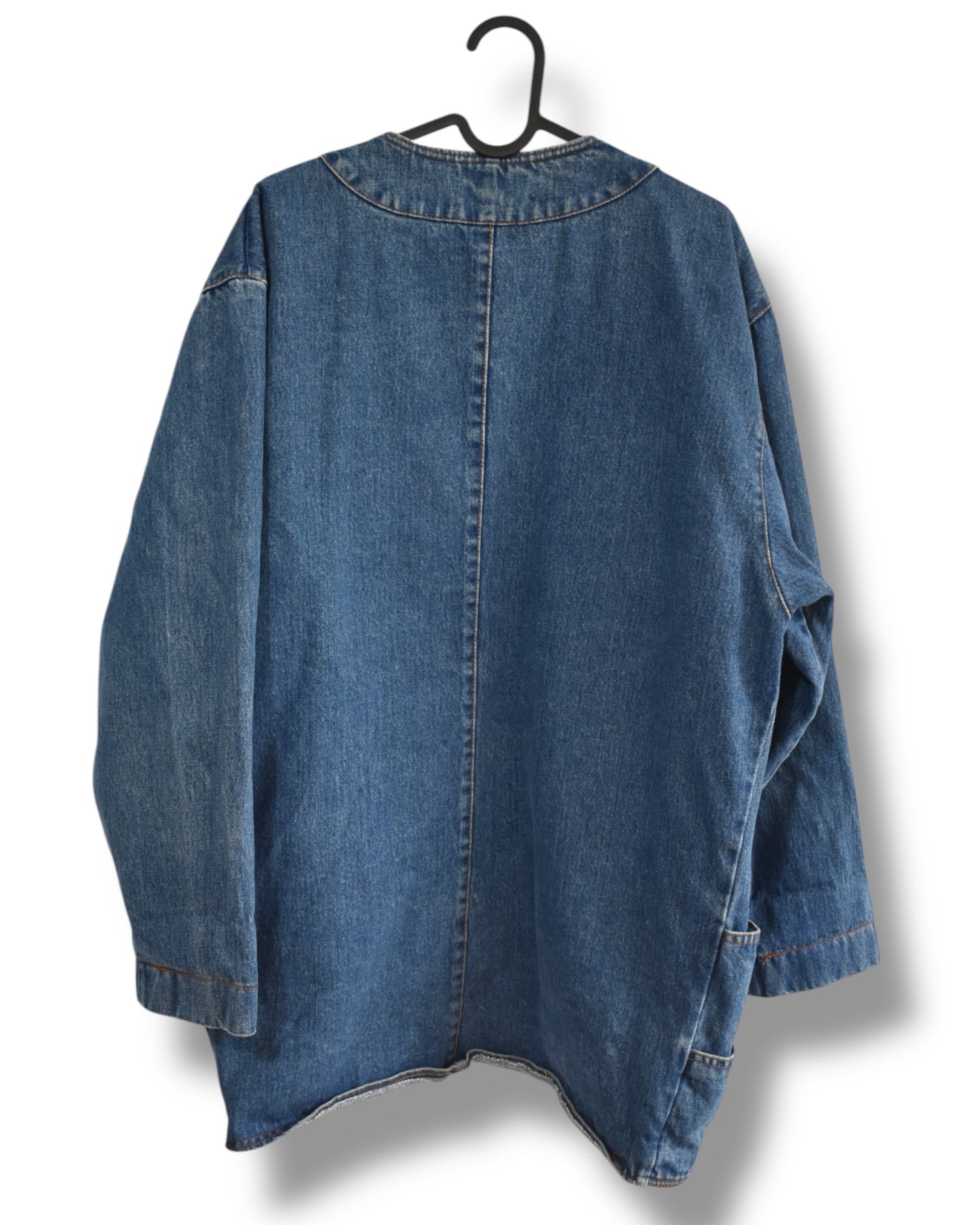 90s Long Denim Blazer