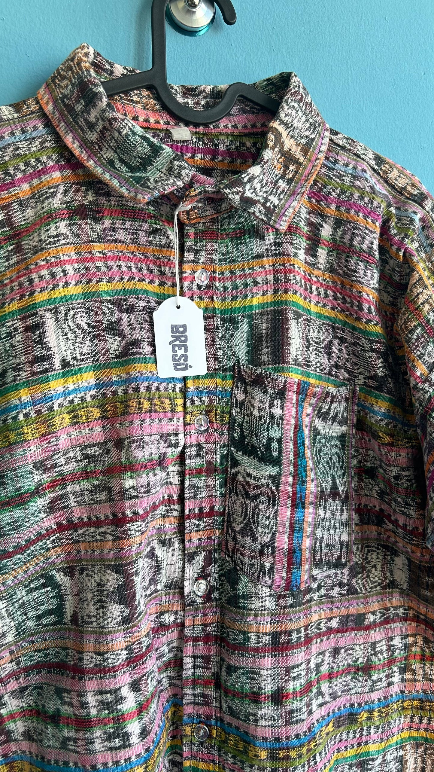 Vintage Colourful Short Sleeve Shirt