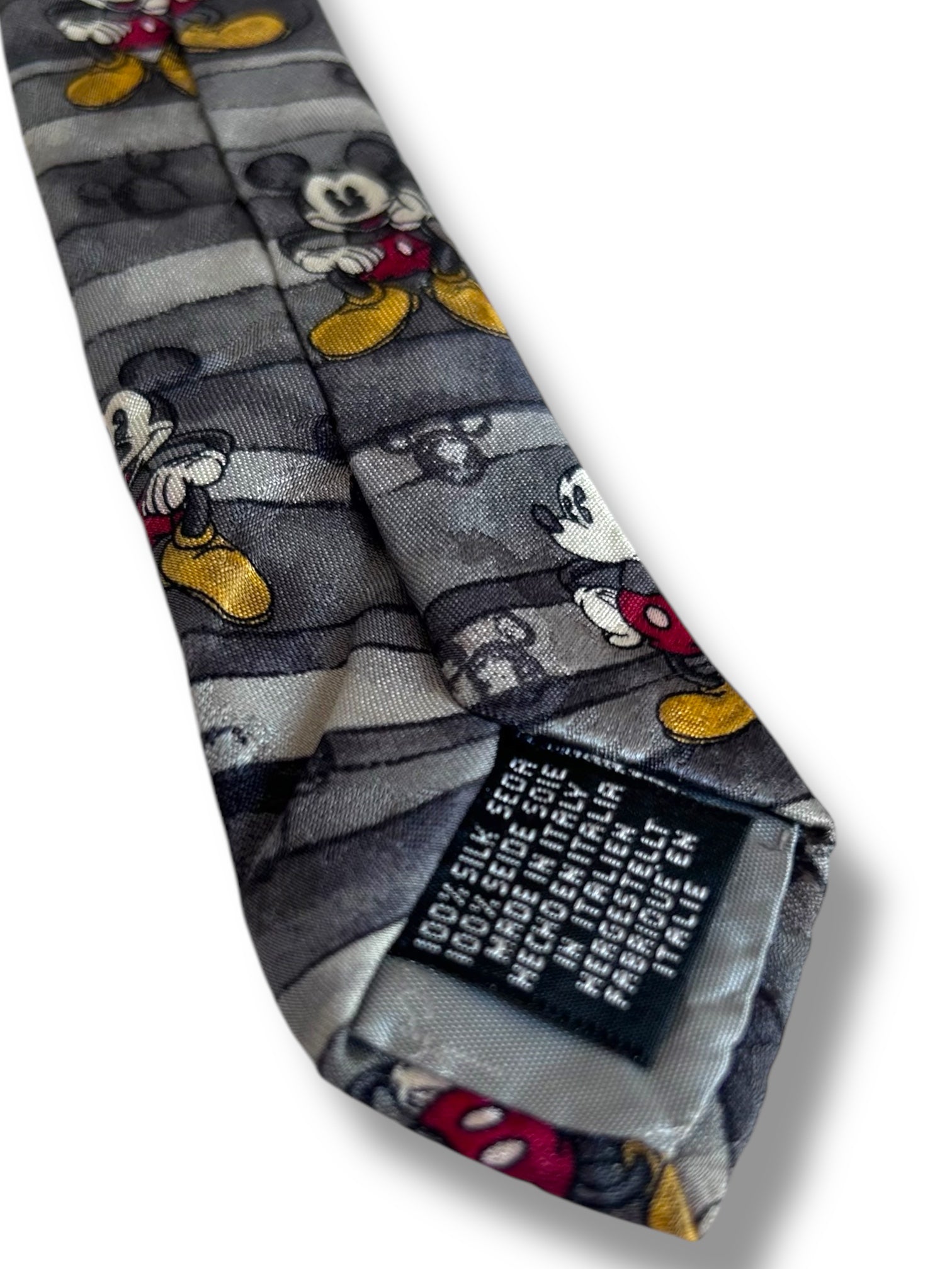 Vintage Collectible Silk Tie - Tie Rack + Disney - Mickey & Co