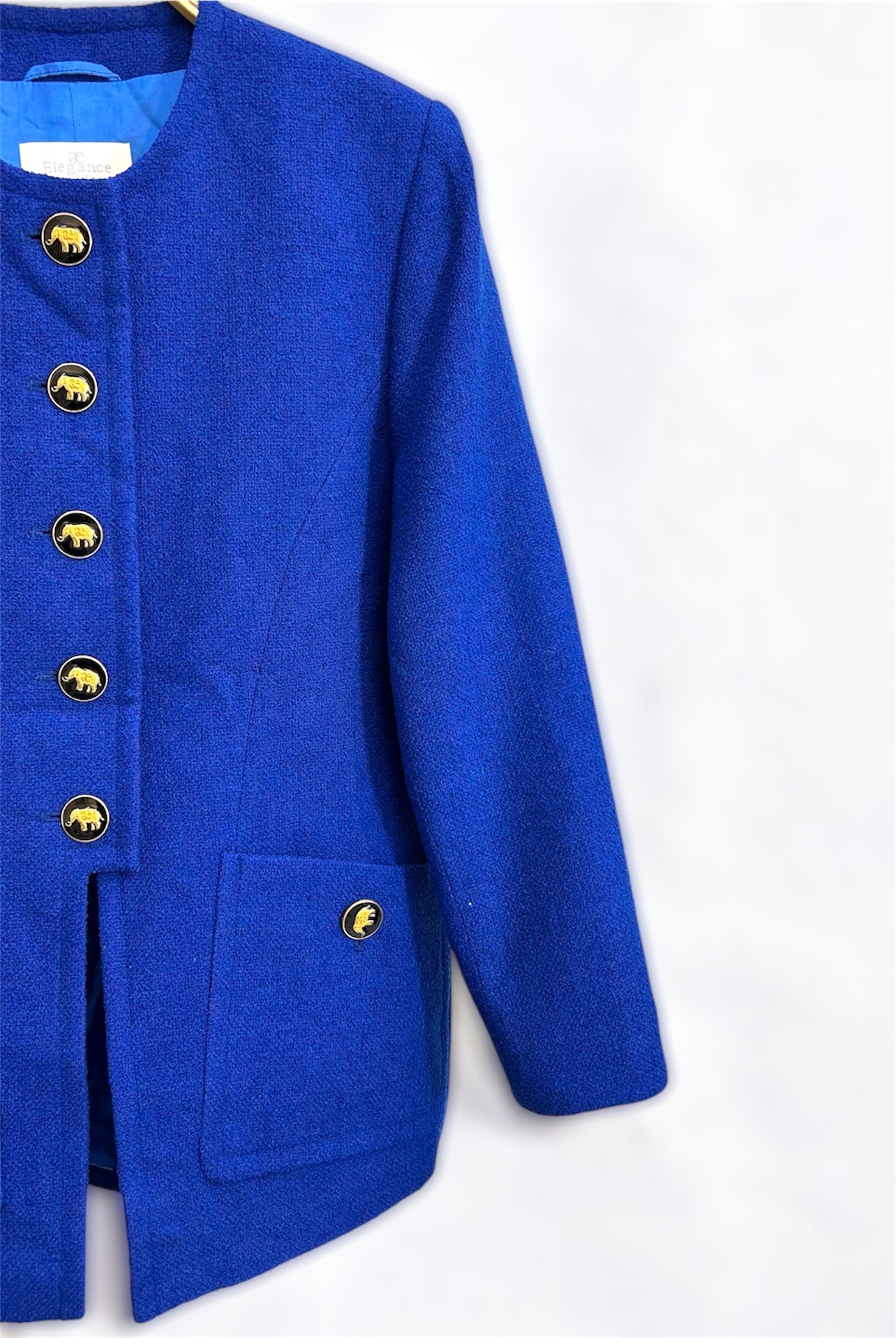 Vintage Wool Maxi Blazer | Late 80s