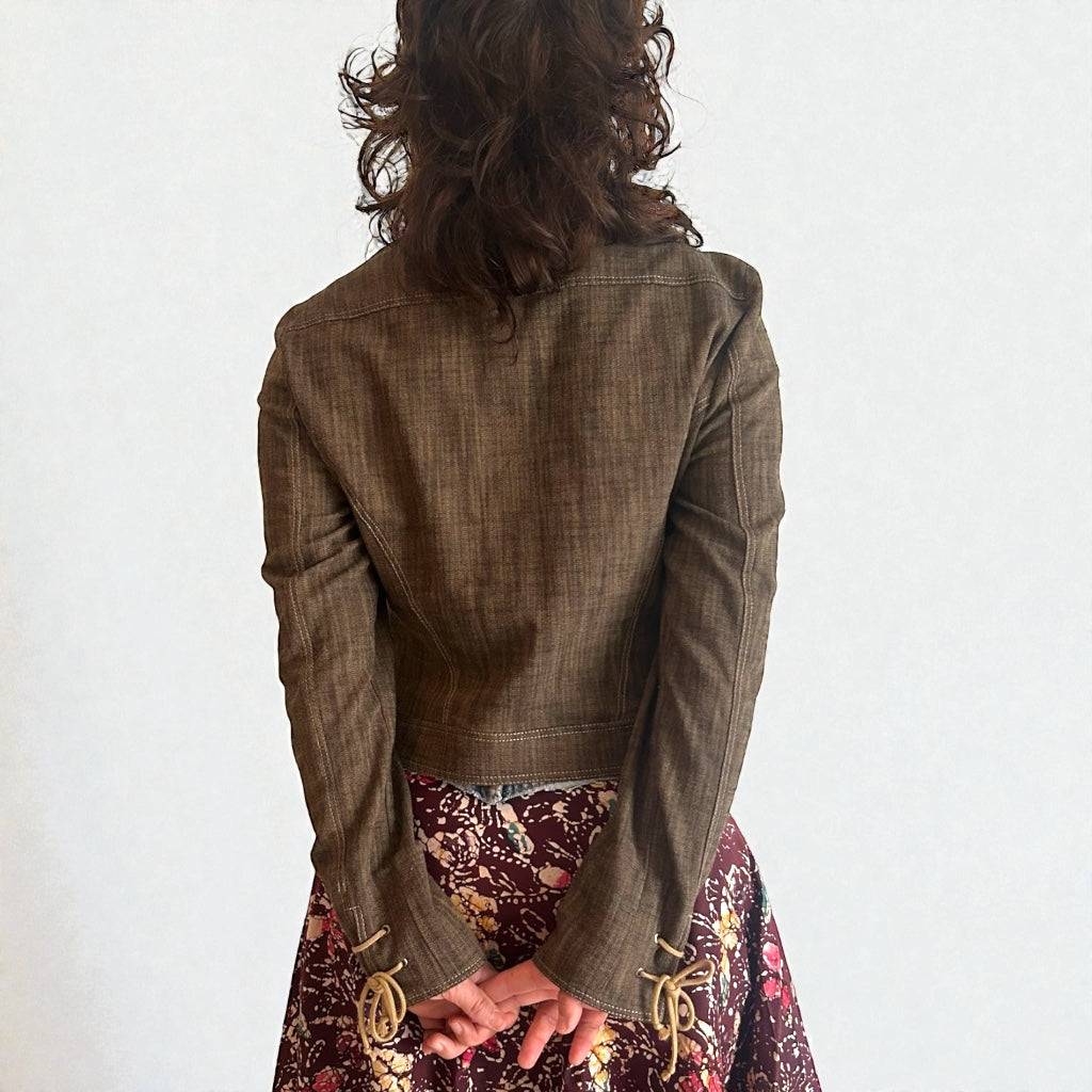 Y2K Earthy Brown Jacket