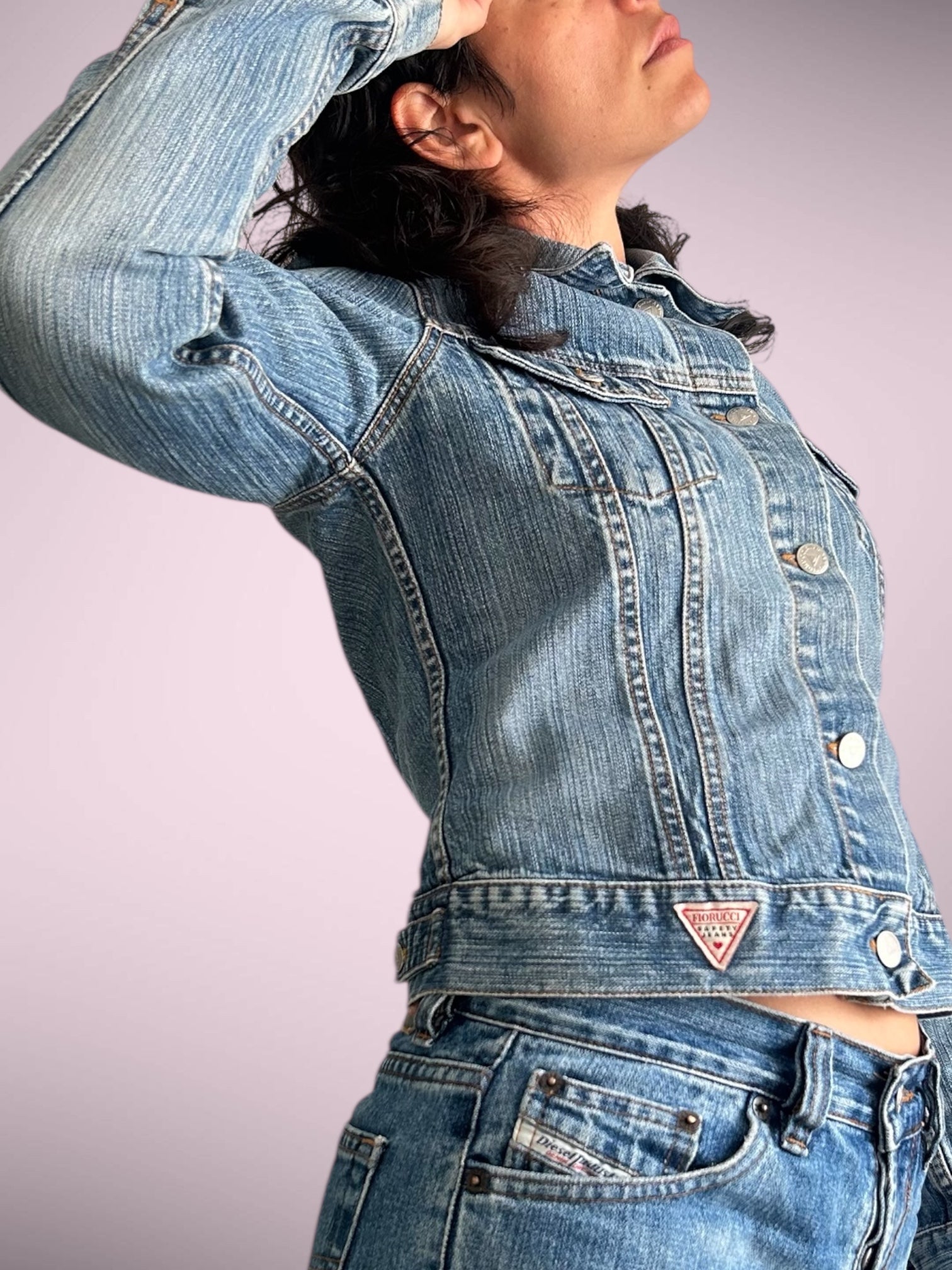 Vintage Fiorucci Cropped Denim Jacket