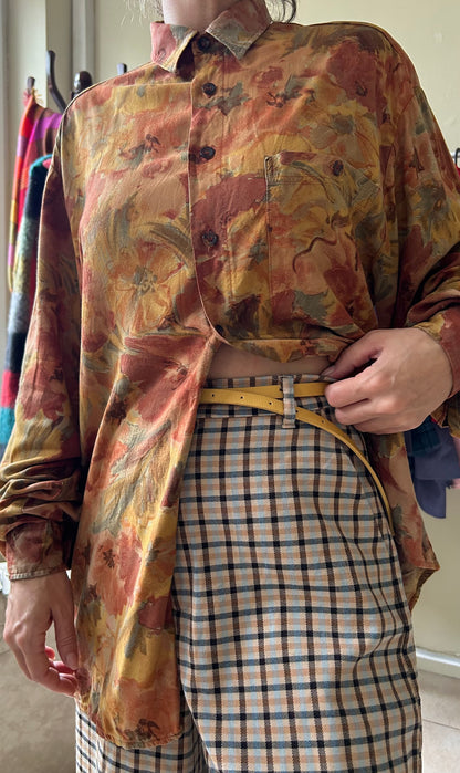 Vintage Plaid Office Culottes