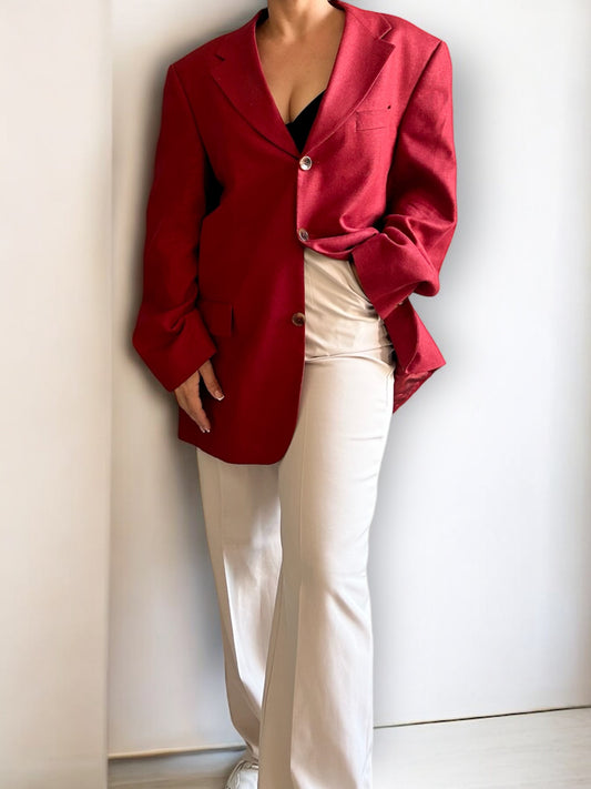 Vintage Oversized Blazer with Shoulder Pads