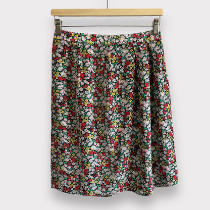 Vintage Floral Midi Skirt