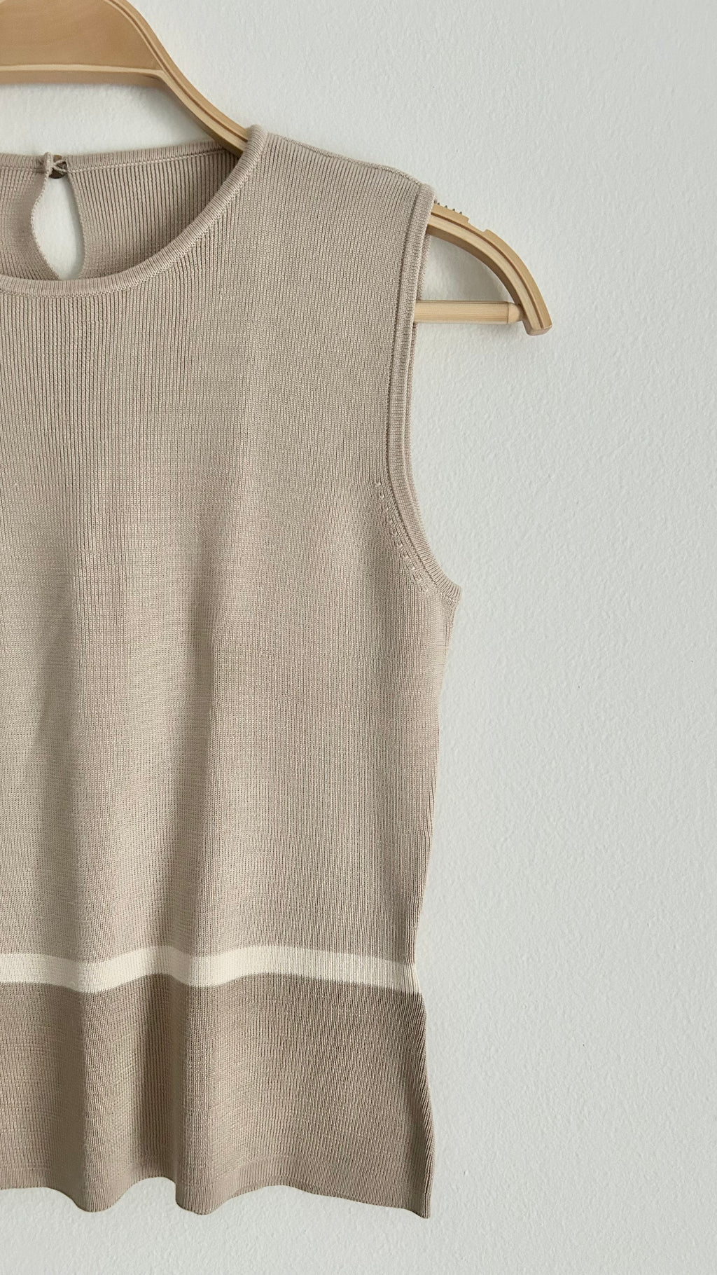 Vintage Sleeveless Silk Knit Top