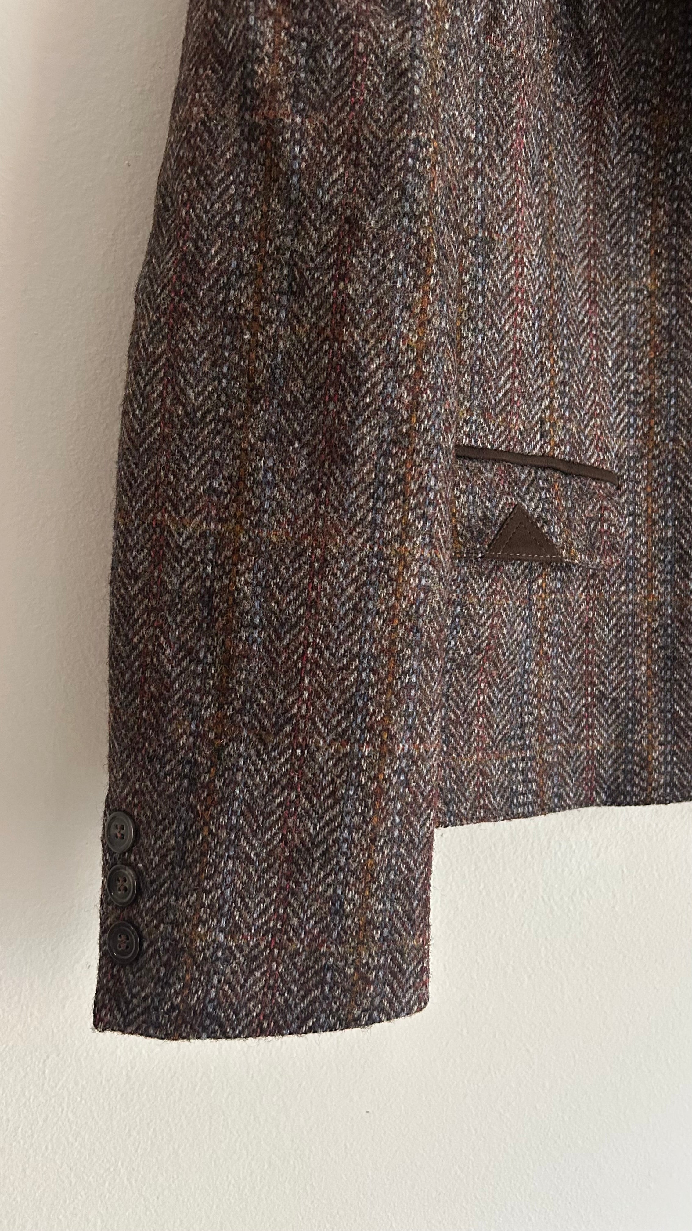 Vintage Hensel & Mortensen Herringbone Wool Blazer