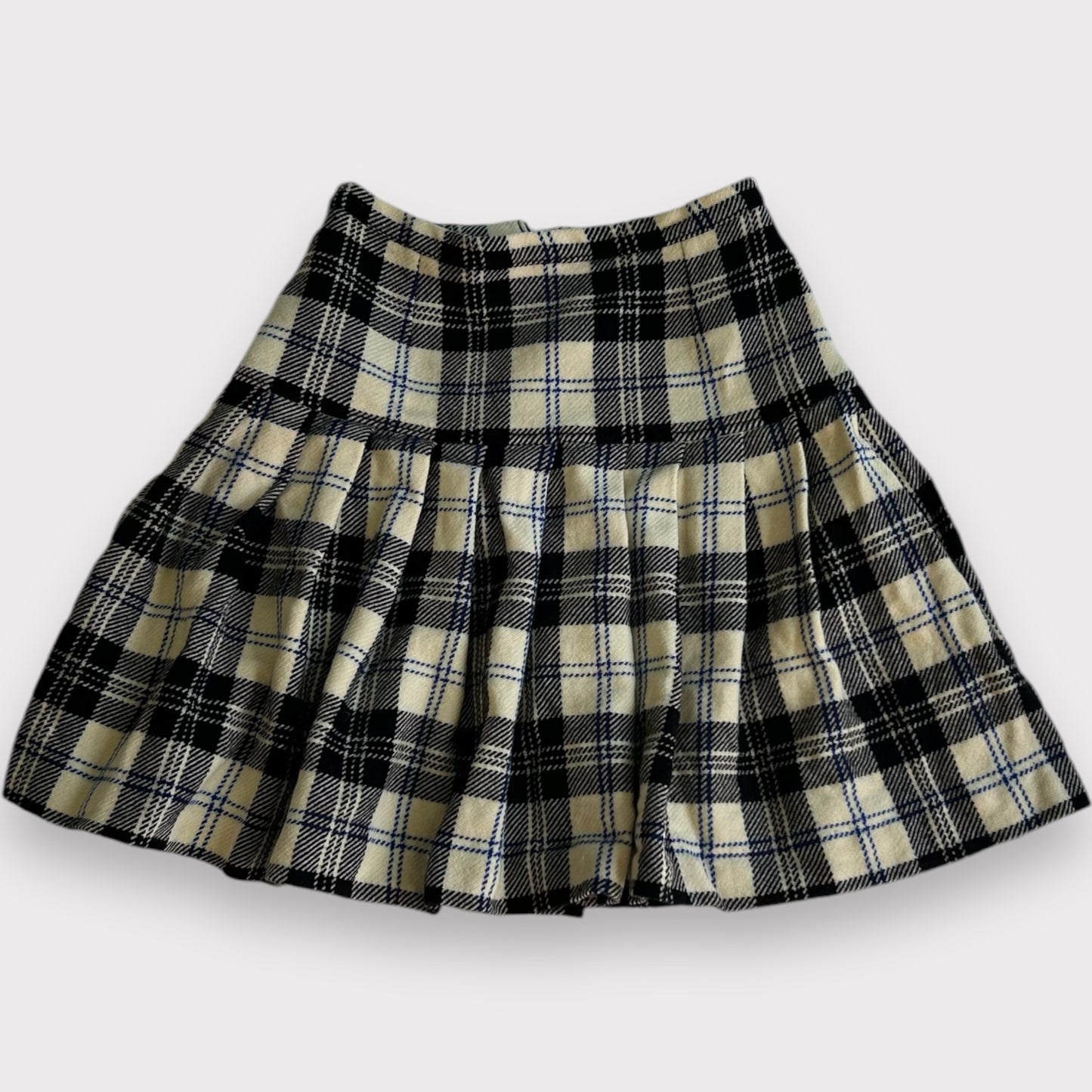 Vintage Wool Plaid Skirt