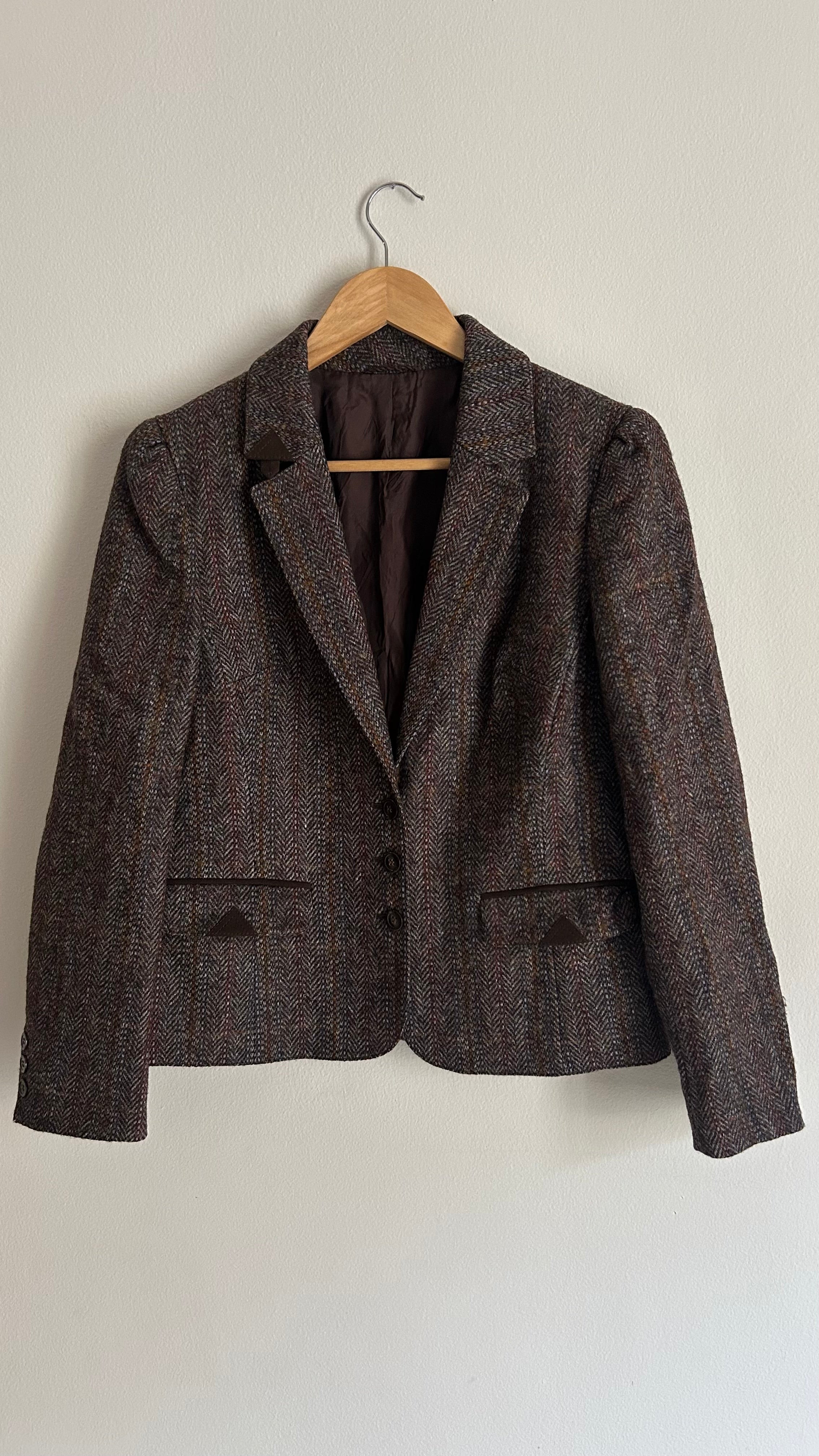 Vintage Hensel & Mortensen Herringbone Wool Blazer