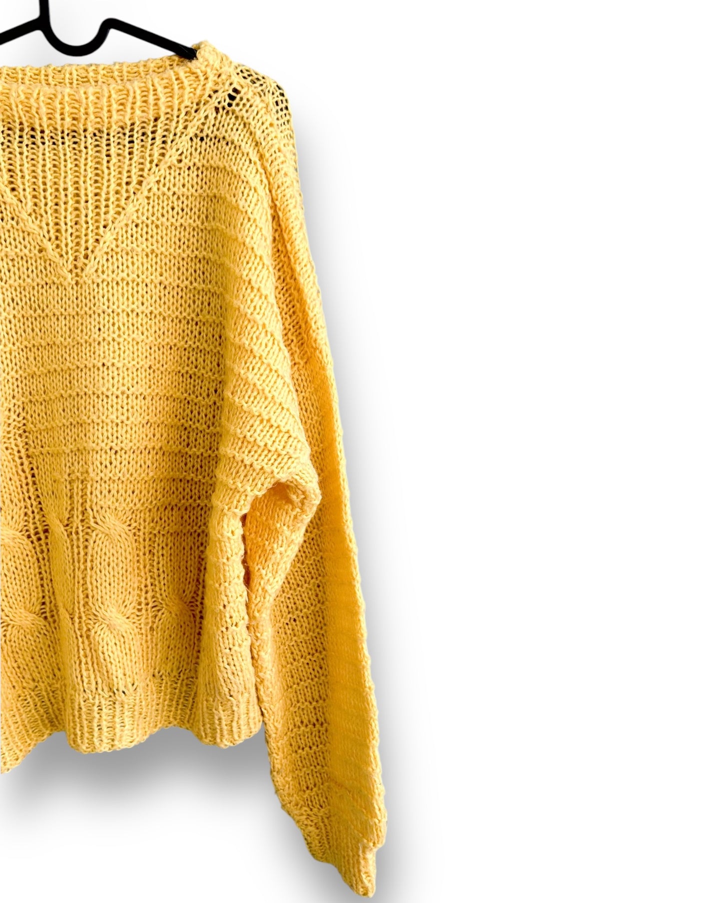 80’s Light Yellow Sweater