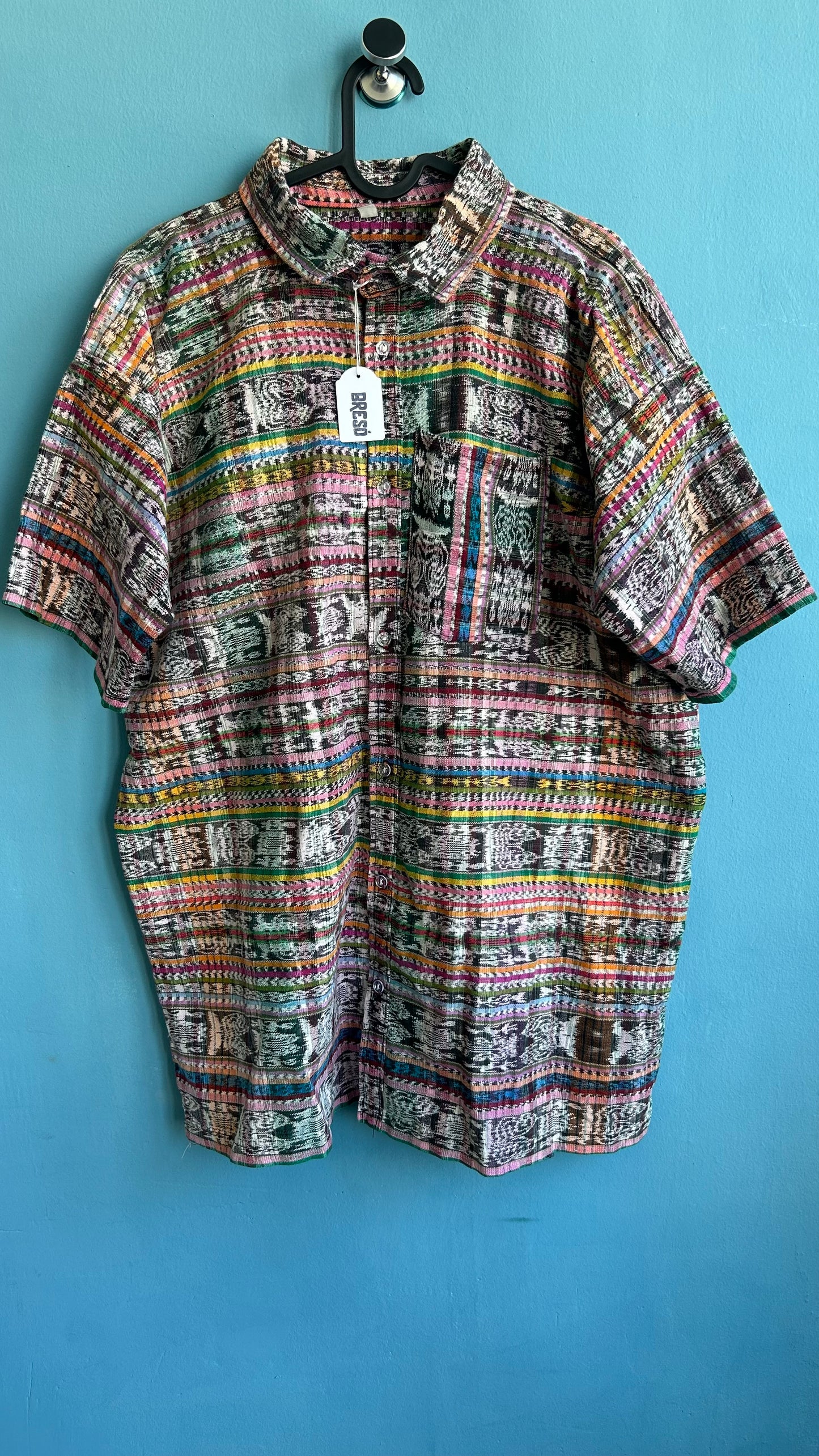 Vintage Colourful Short Sleeve Shirt