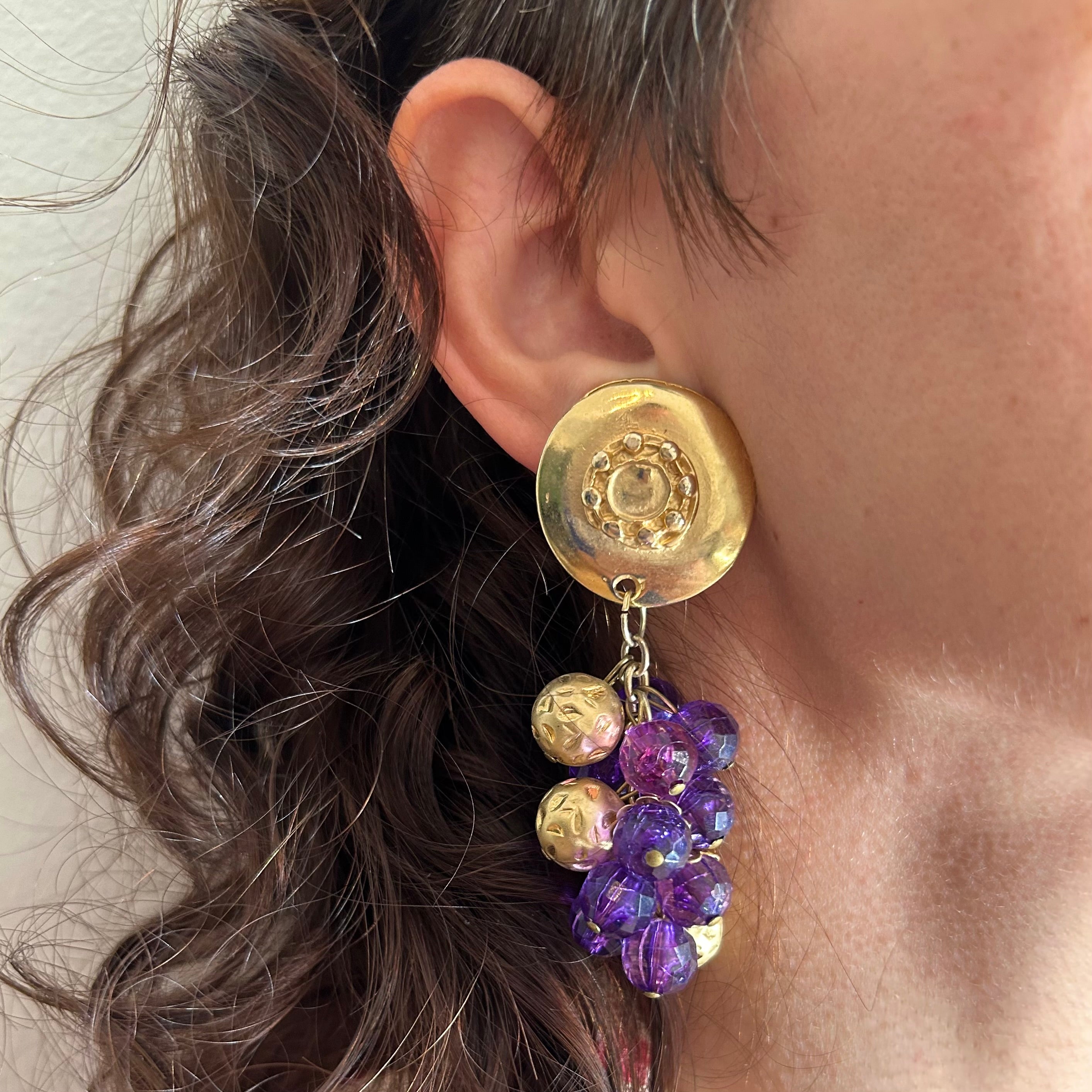 Vintage Statement Clip-On Earrings