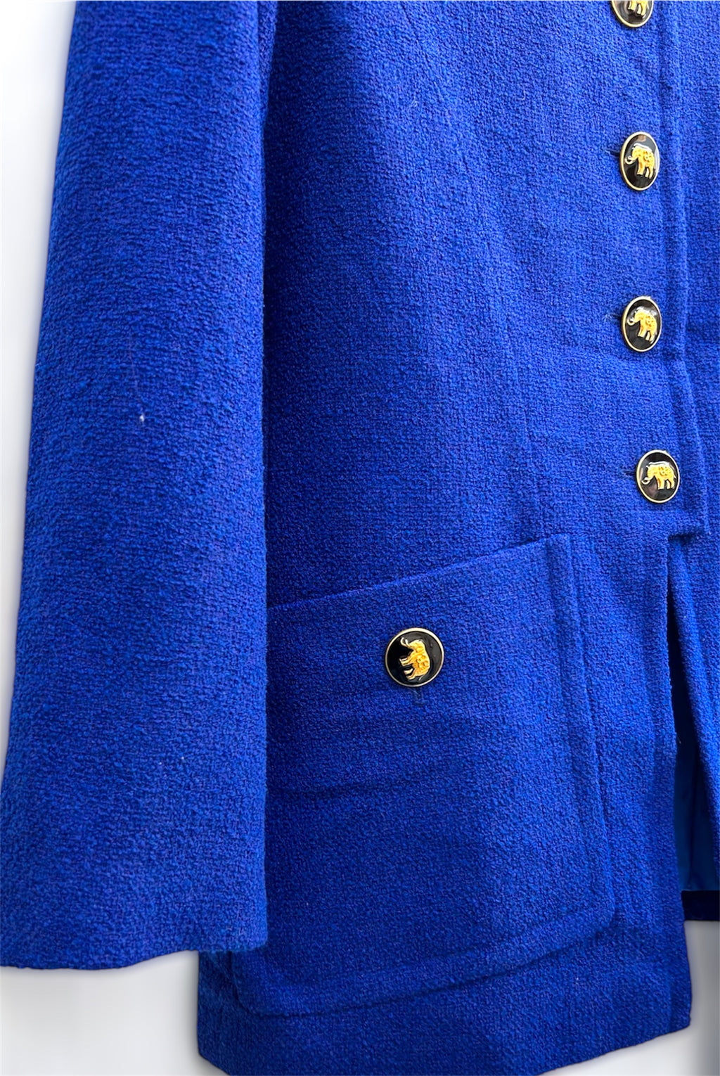 Vintage Wool Maxi Blazer | Late 80s