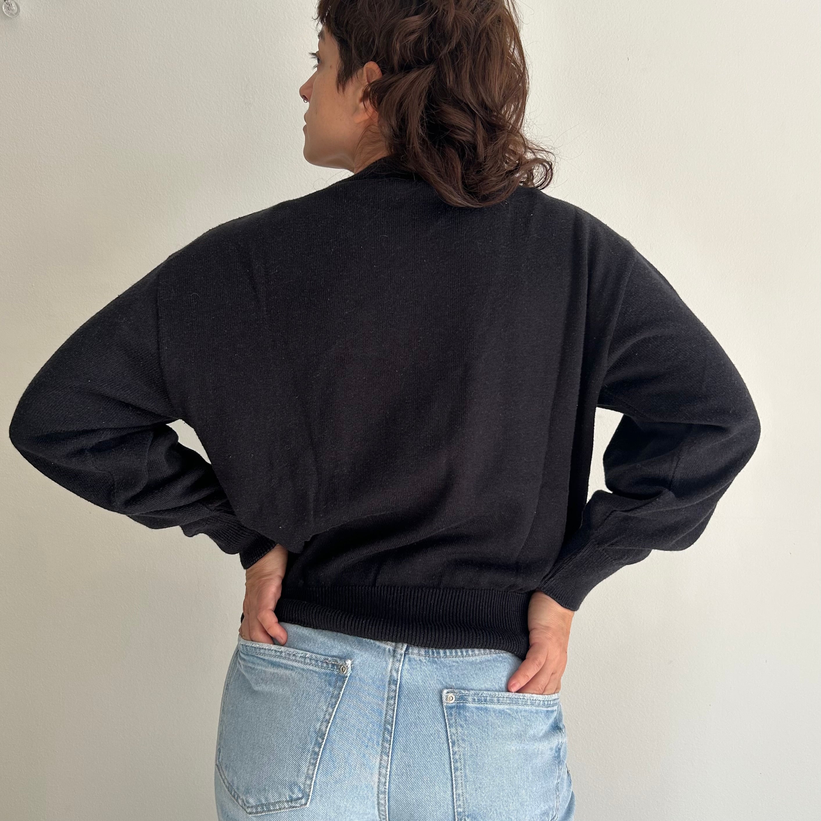 Vintage Floral Embroidered Knit