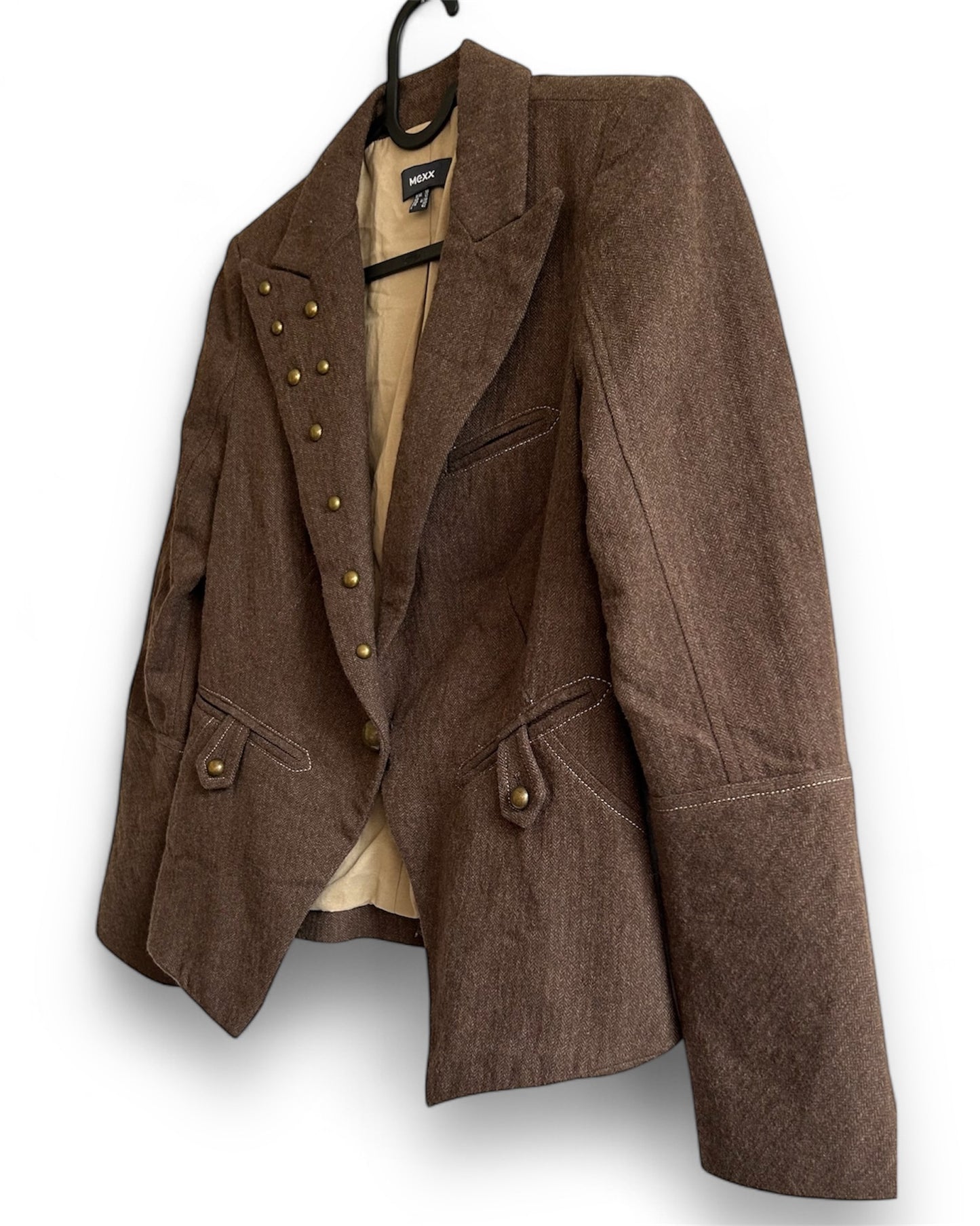 Y2K Brown Wool Blazer