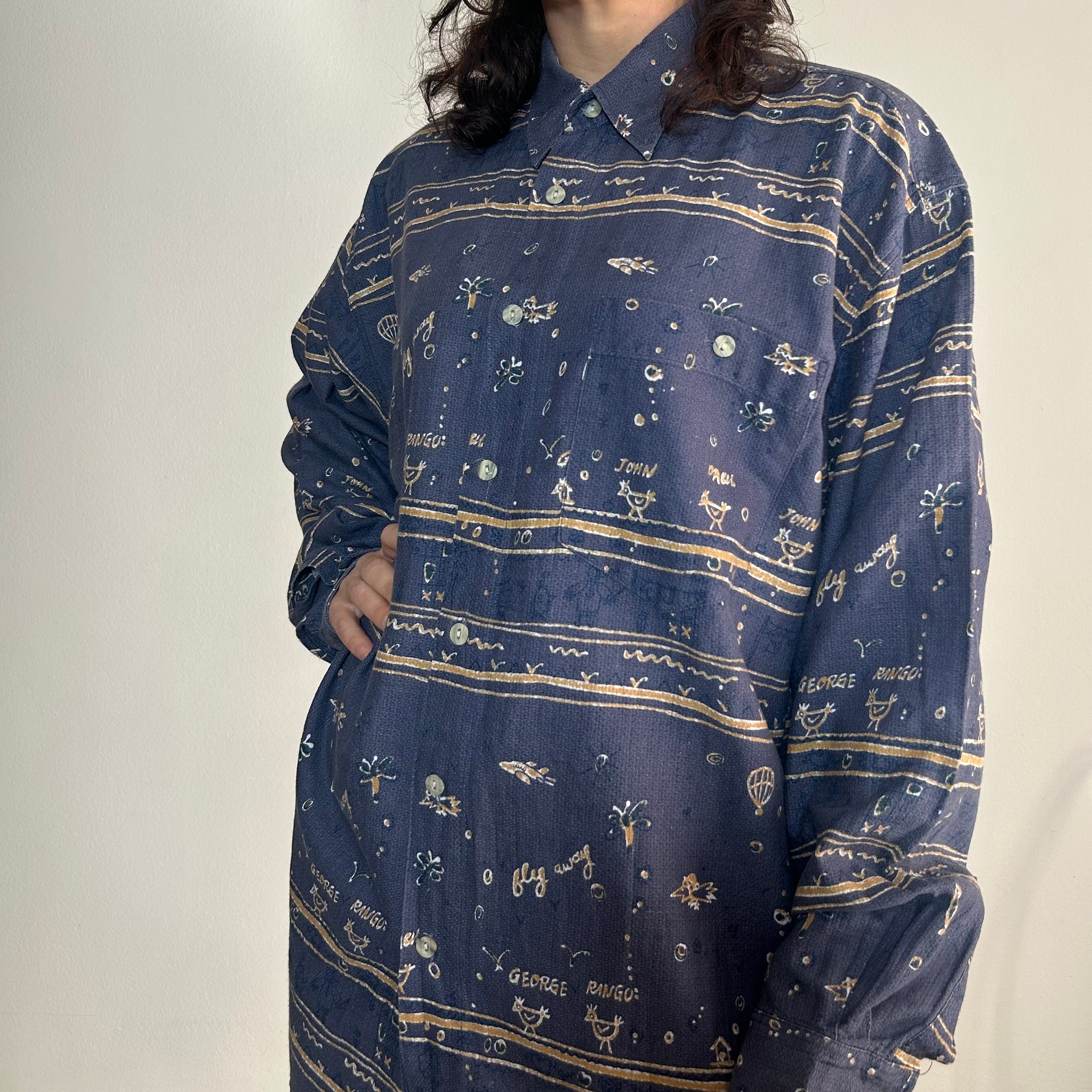 90s "Fab Four" Whimsical Graphic Shirt