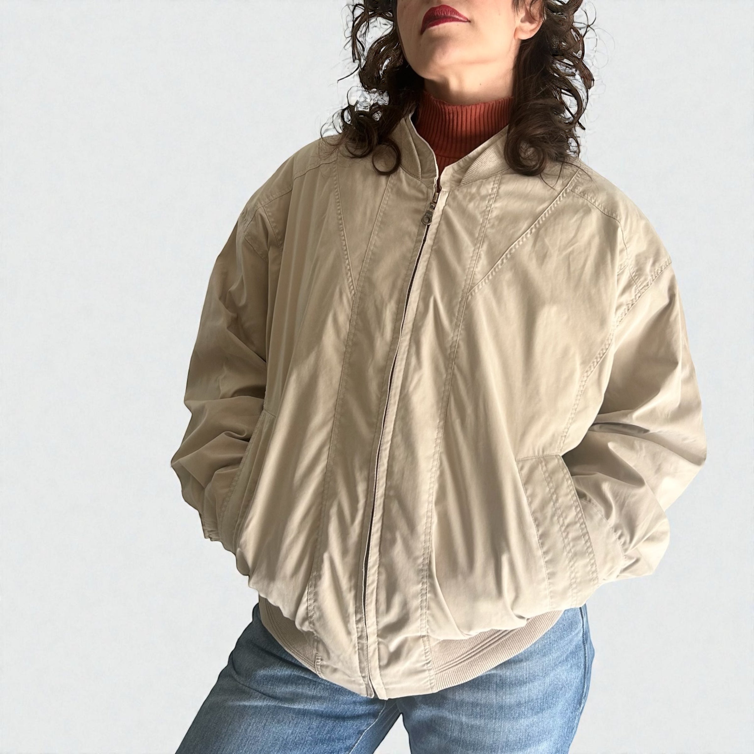 1990s Beige Bomber