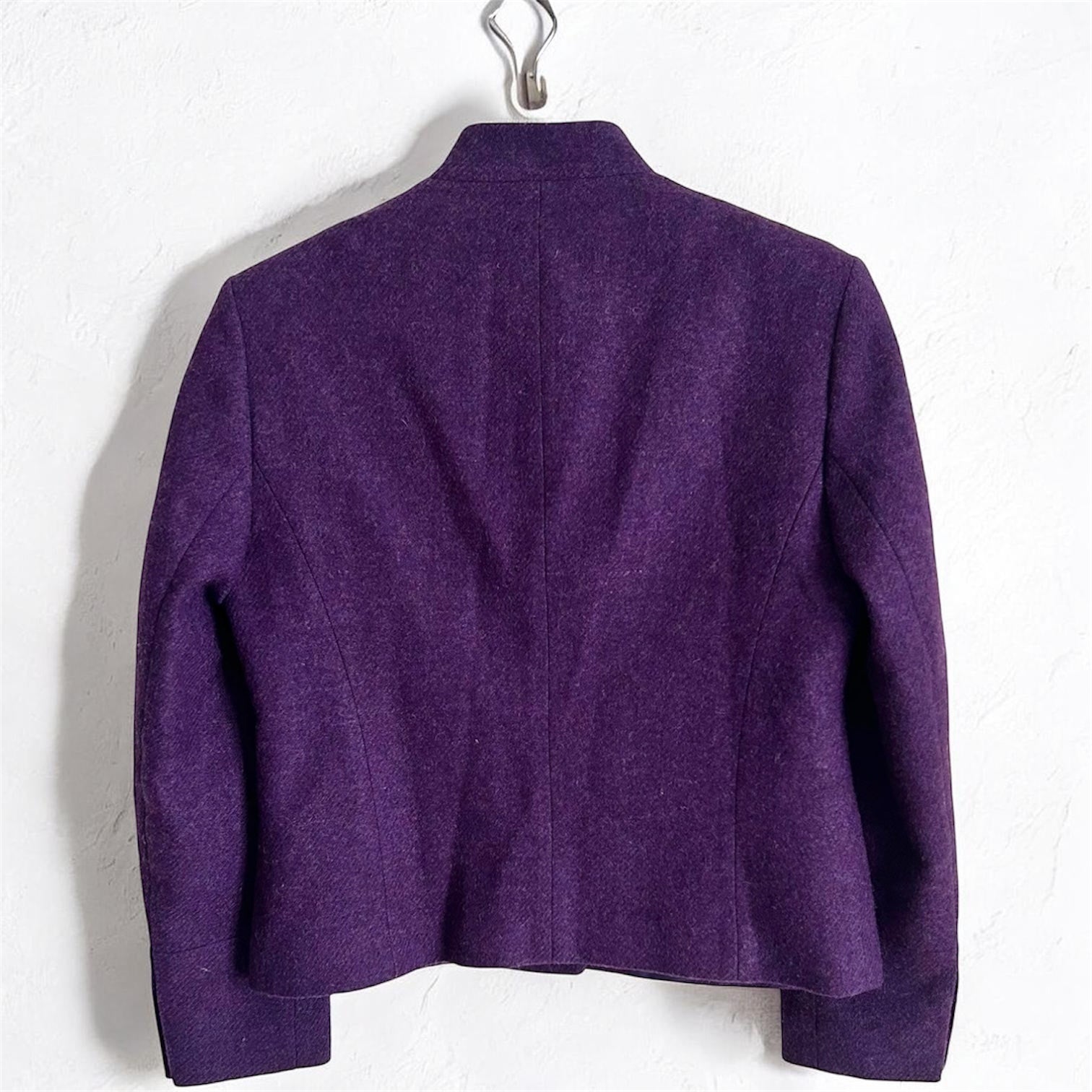 Vintage Blazer – Deep Royal Purple Wool Blend