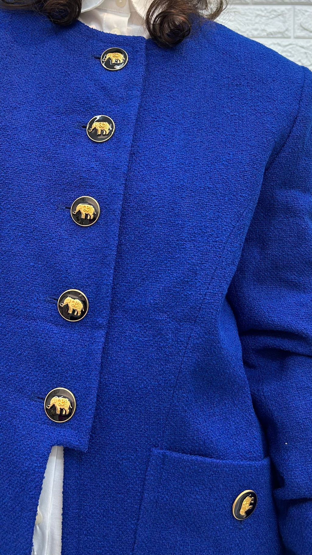 Vintage Wool Maxi Blazer | Late 80s