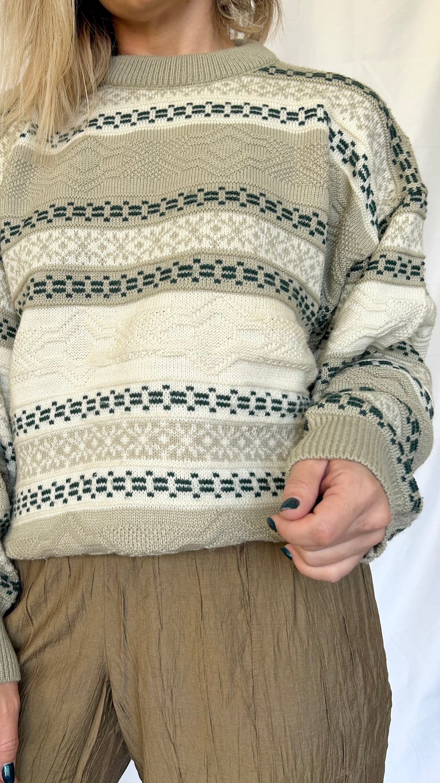 Vintage Patterned Sweater