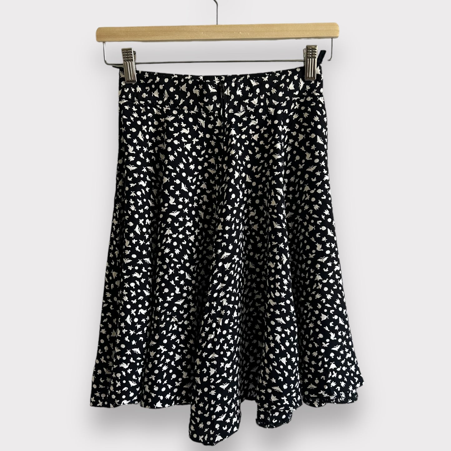 Vintage Flared Midi Skirt