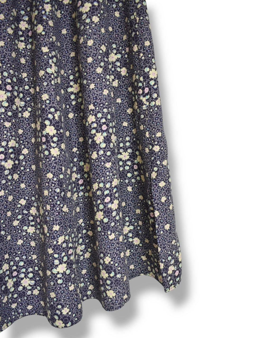 Floral Midi Skirt – Lightweight Viscose