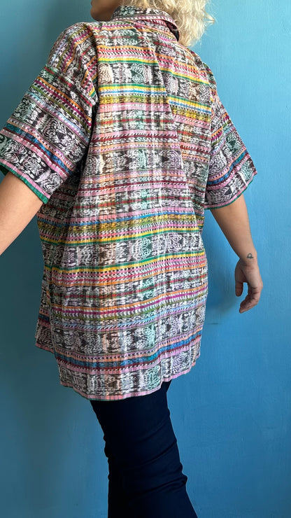 Vintage Colourful Short Sleeve Shirt