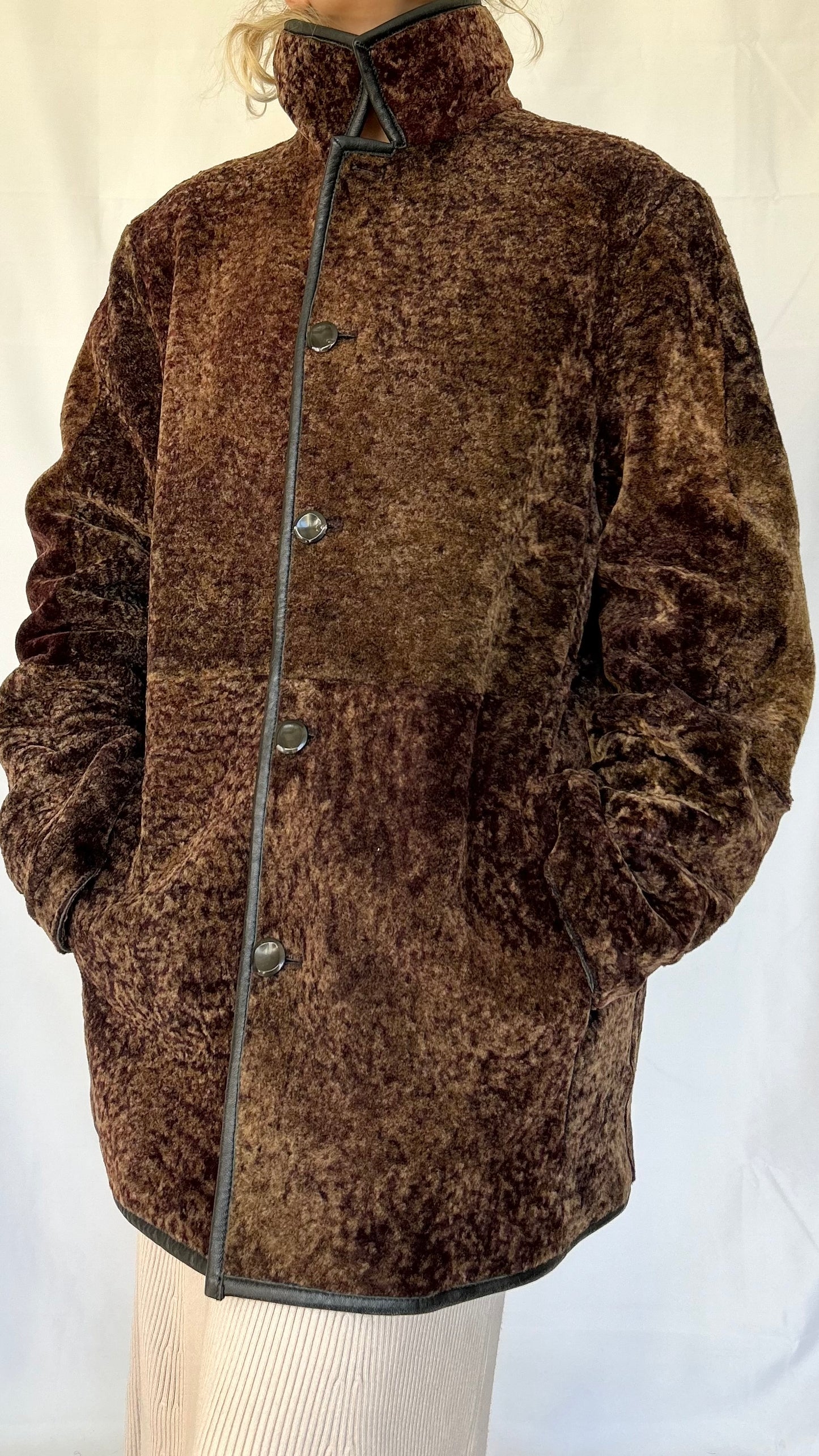 Vintage Faux Fur Double Face Coat