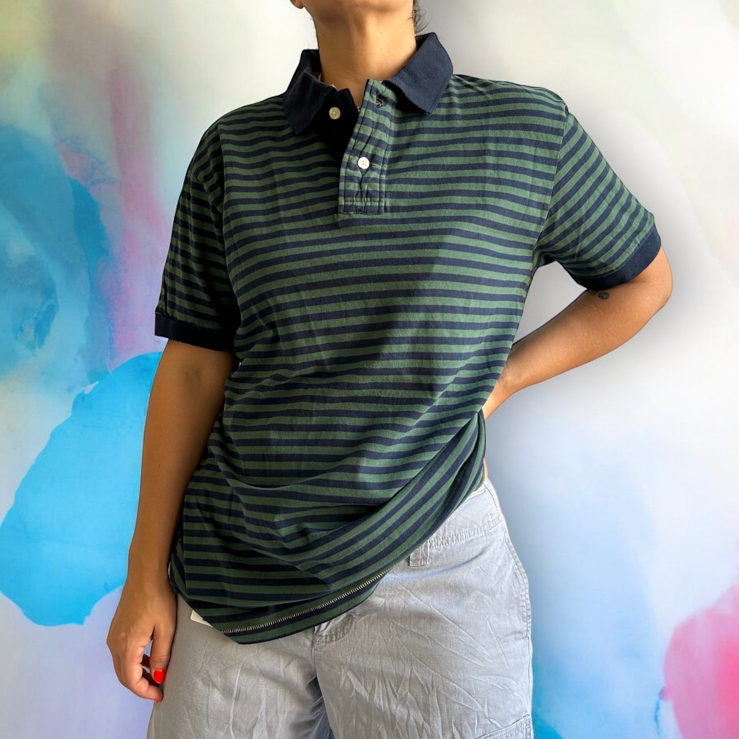 Dead Stock Striped Polo T-Shirt