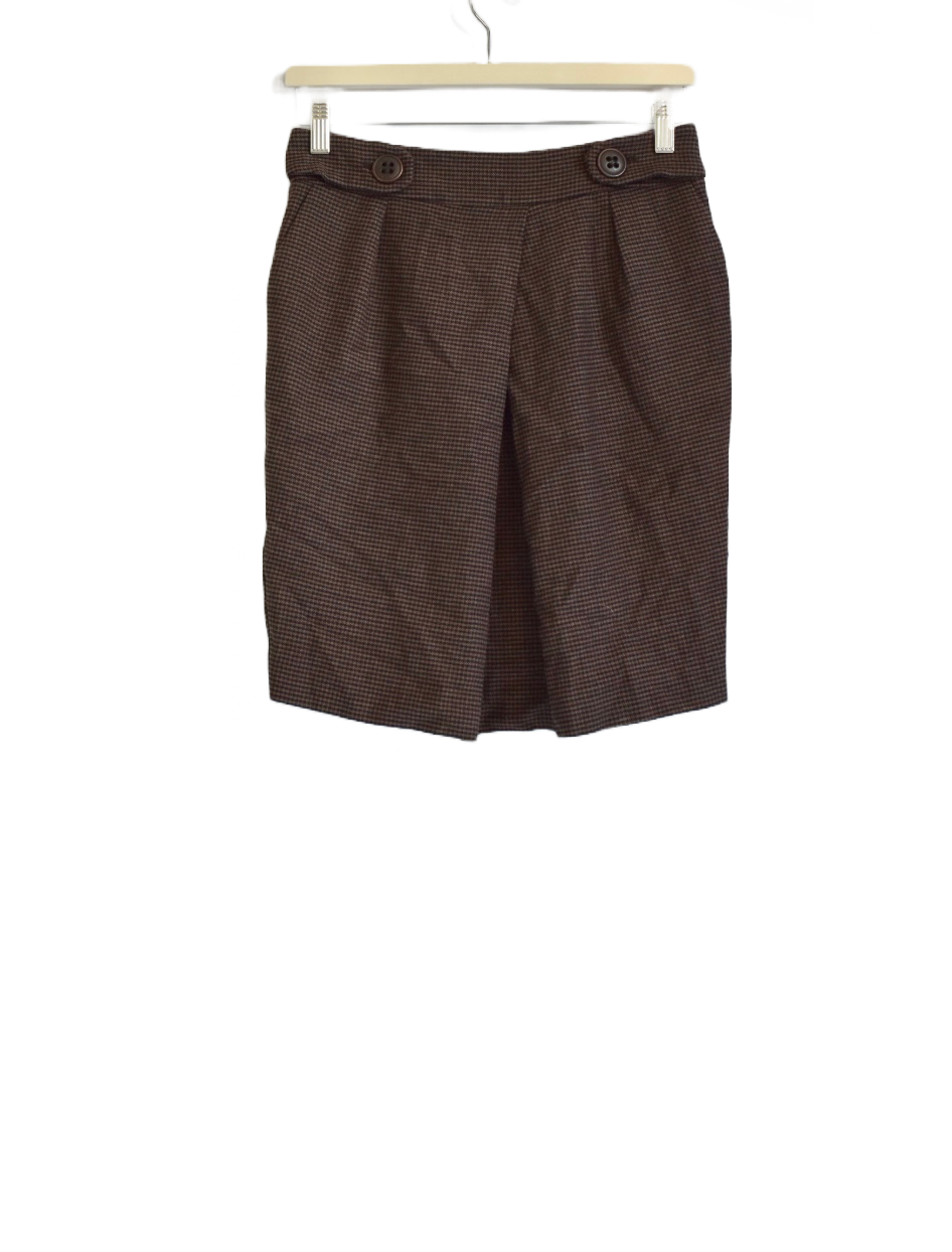 Brown Wool blend skirt